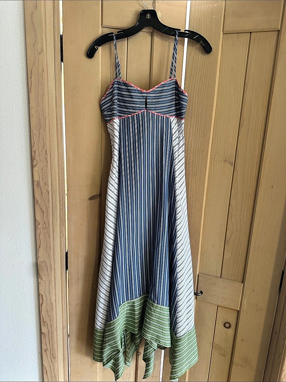 Tanya Taylor Women's Maxi Dress in Blue & Green Like New